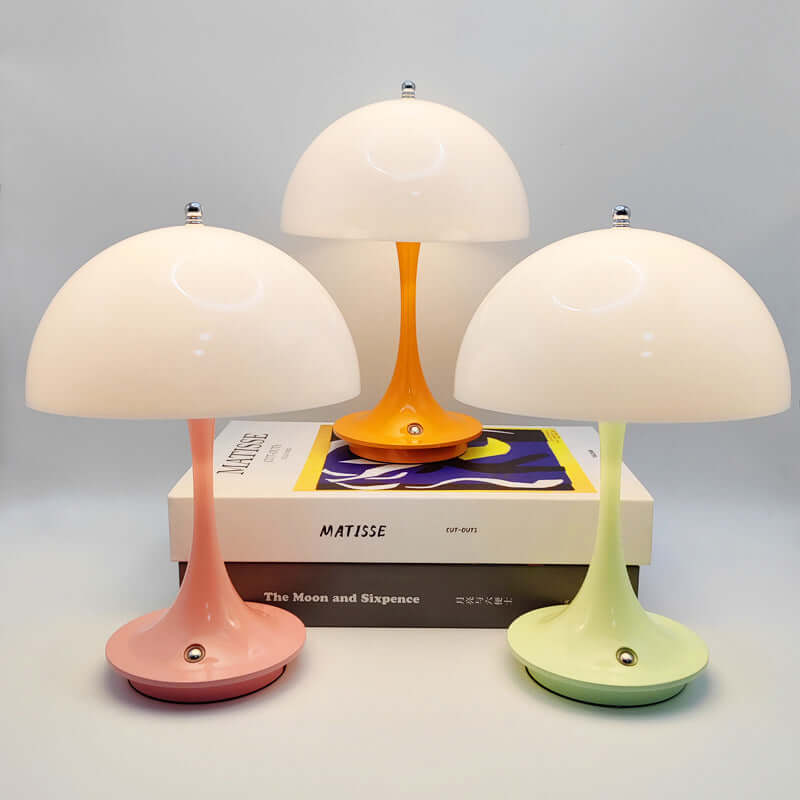 Moderni LED-pöytävalaisin, langaton ja himmennettävä