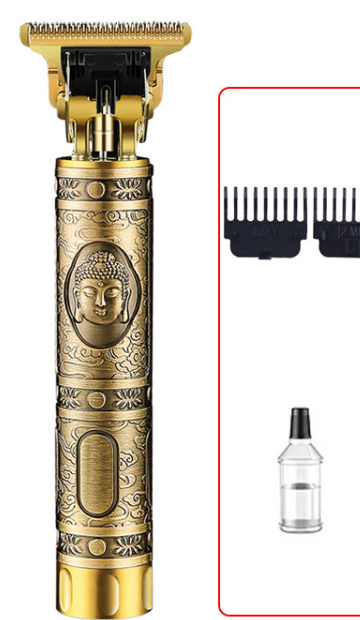 "Johdoton Zero Gapped hiustenleikkuri, tyylikäs muotoilu, ruostumaton teräs T-terä, parran ja hiusten trimmeri miehille."