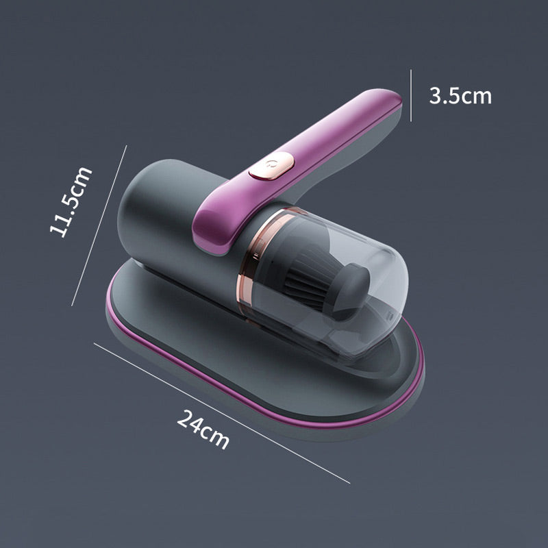 "Langaton kompakti pölypunkkien imuri 10000 KPA, kultainen, UV-C valo, läpinäkyvä pölykupki, tehokas puhdistuslaite."