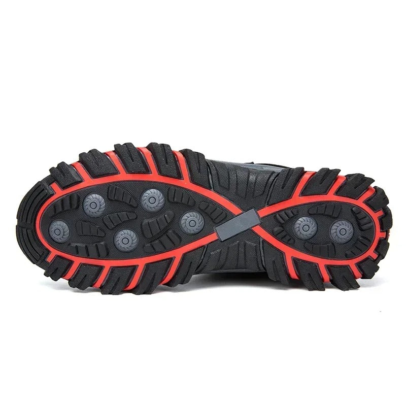 "Miesten talvi nilkkasaappaat, vedenpitävä mokkanahka, musta, liukumaton pohja, lämmin eristys, ulkoilu ja arkikäyttöön."