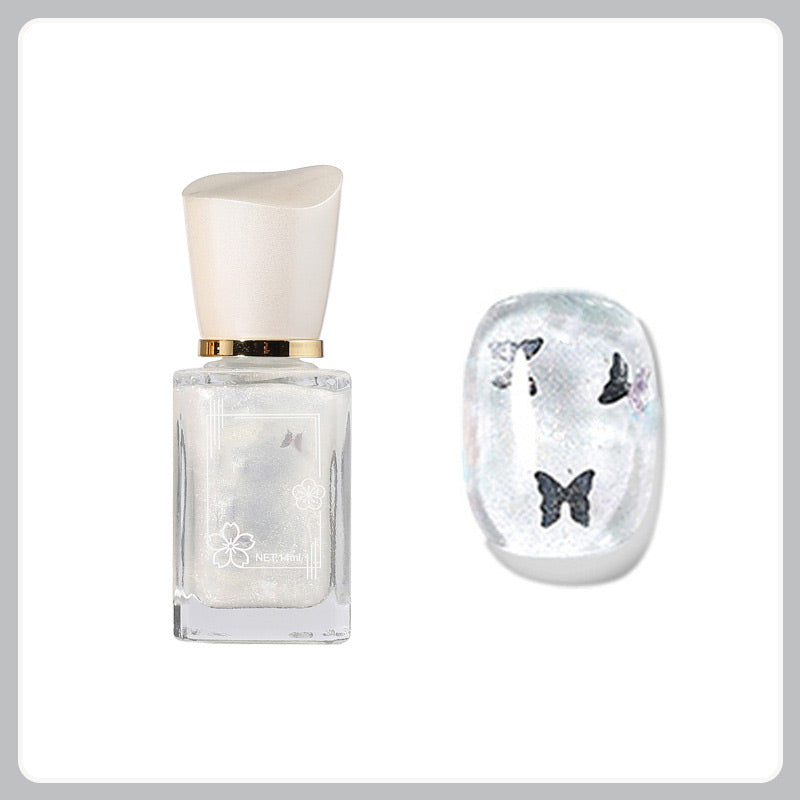 "Monivärinen kynsilakka, ei-irtoava, kirkkaat sävyt, tyylikkääseen ja kestävään manikyyriin, sopii kaikille ihosävyille."