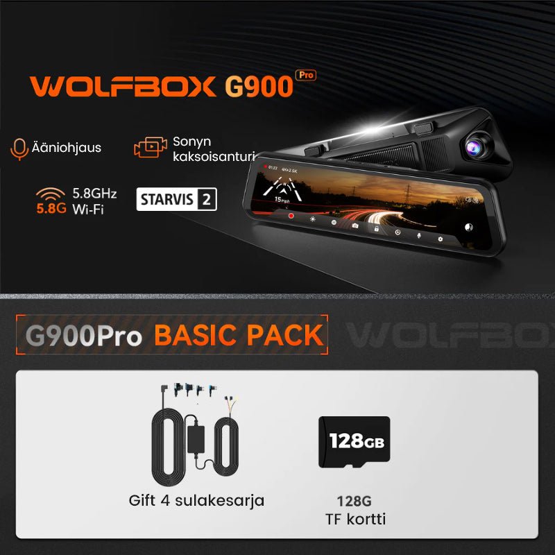 10'' HD-kosketusnäytöllinen autokamera, tyylikäs muotoilu, 360 asteen tallennus, auto lisävaruste, monitoiminen navigaattori.