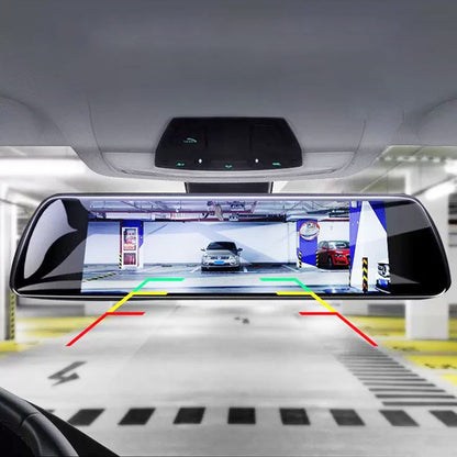 "12'' 4K HD kojelautakamera, laajakulma, pimeänäkö, 12'' näyttö, edessä 4K ja takana 2K, turvallinen ajo, helppo asennus"