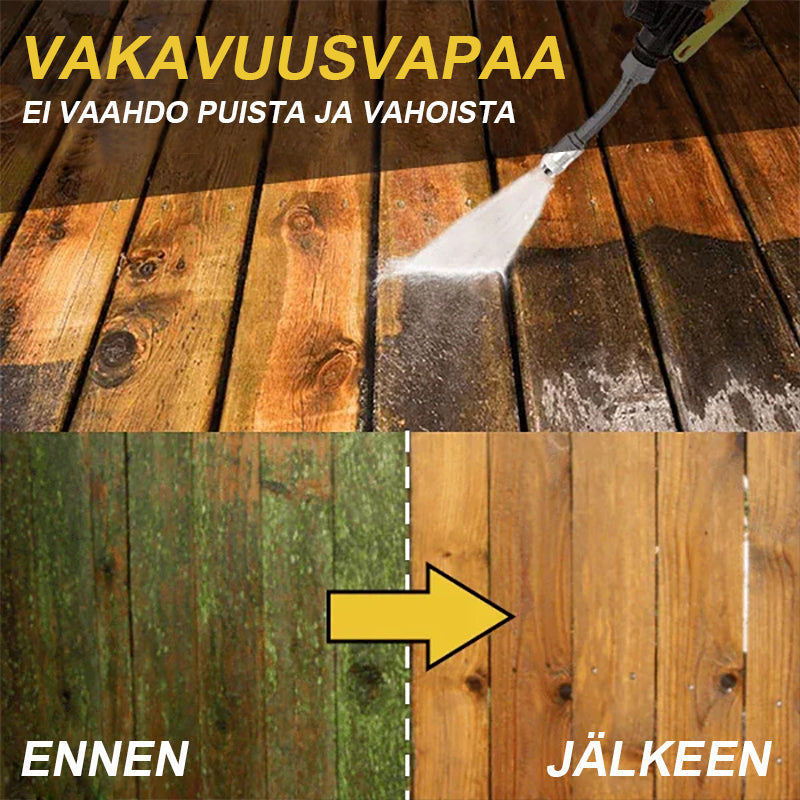 "2-in-1 korkeapainepesuri, pitkä suutin, musta kahva, tehokkaaseen auton, puutarhan ja kodin puhdistukseen"