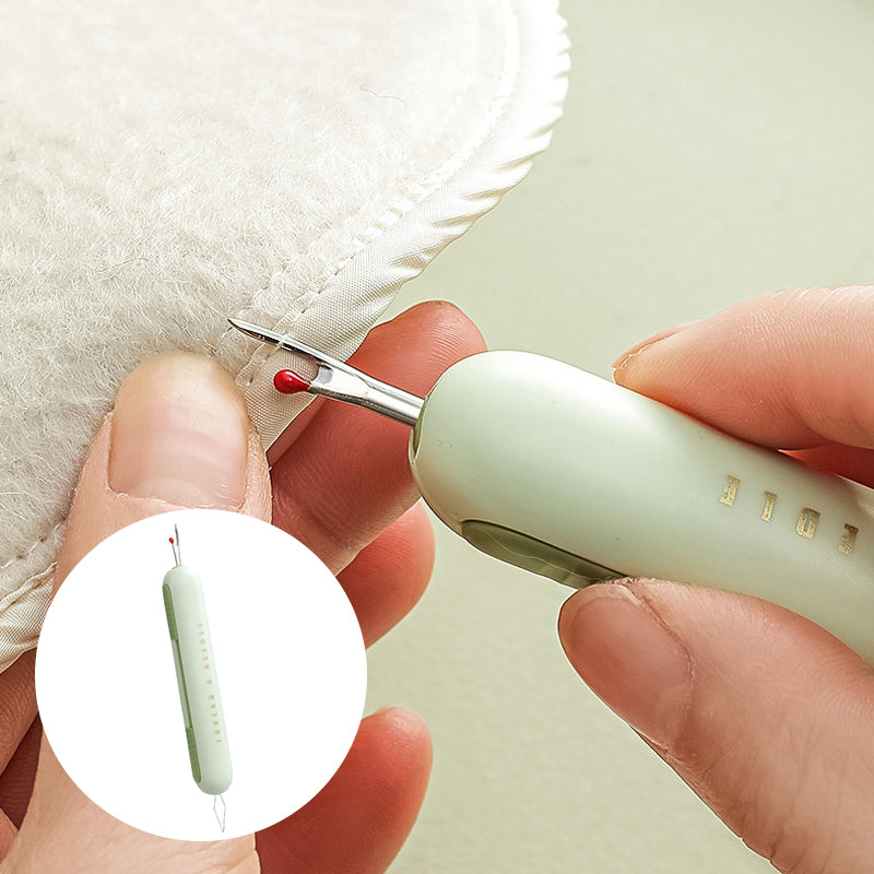 "2-in-1 neulalangan saumarepäisijä, kaksi päätä, helppo käyttö, innovatiivinen ompelutyökalu, kestävä materiaali"