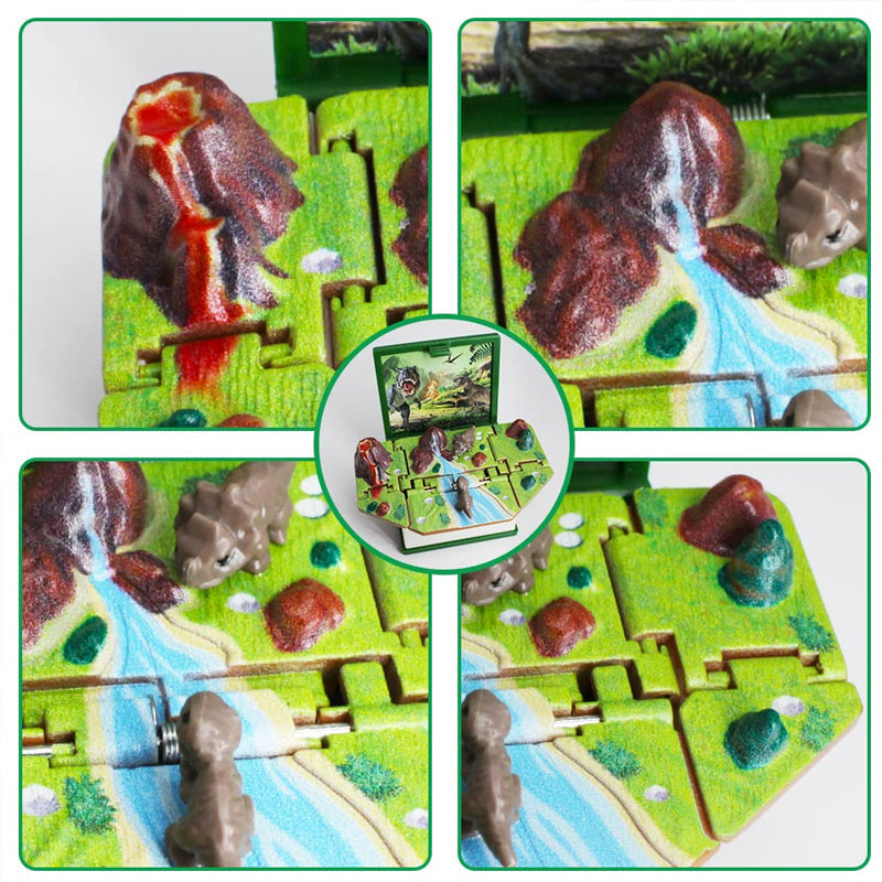 "3D Pop-Up avaimenperä lapsille, dinosaurus ja astronautti teema, värikäs ja kompakti avaimenperä ABS-muovia."