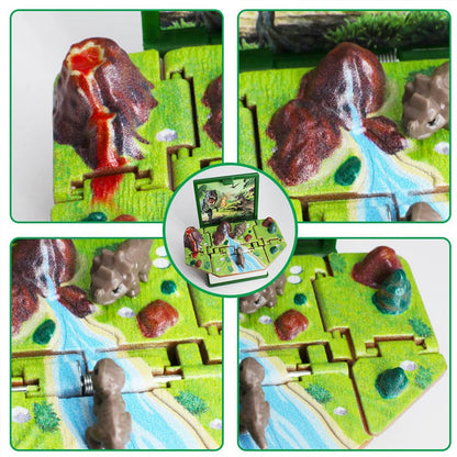 "3D Pop-Up avaimenperä lapsille, dinosaurus ja astronautti teema, värikäs ja kompakti avaimenperä ABS-muovia."