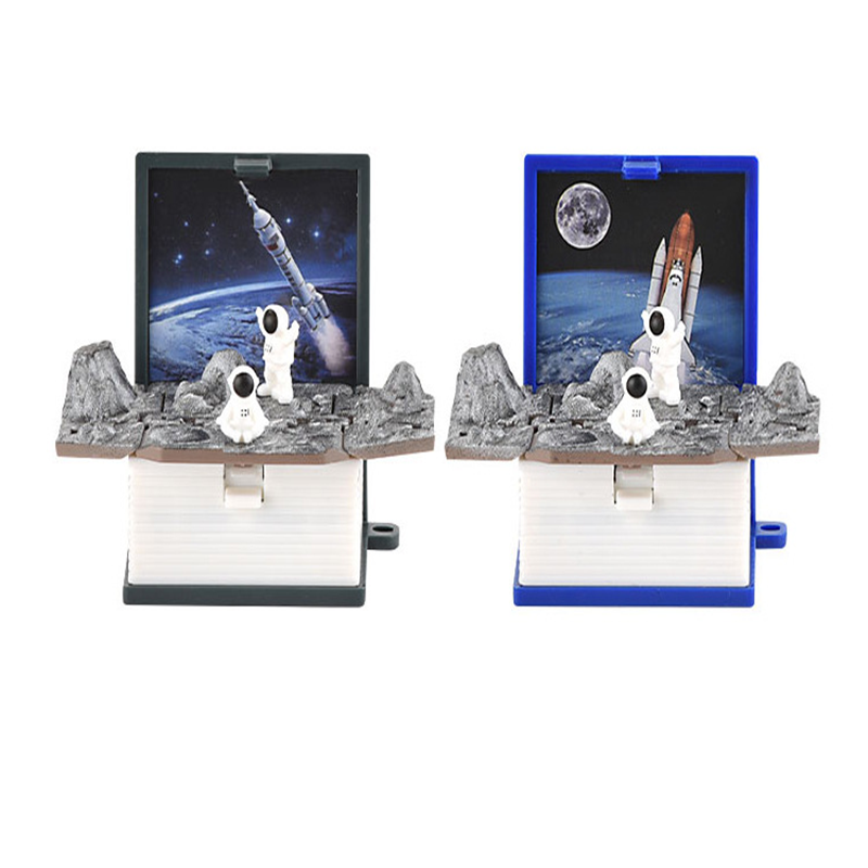 "3D Pop-Up avaimenperä lapsille, dinosaurus ja astronautti teema, värikäs ja kompakti avaimenperä ABS-muovia."