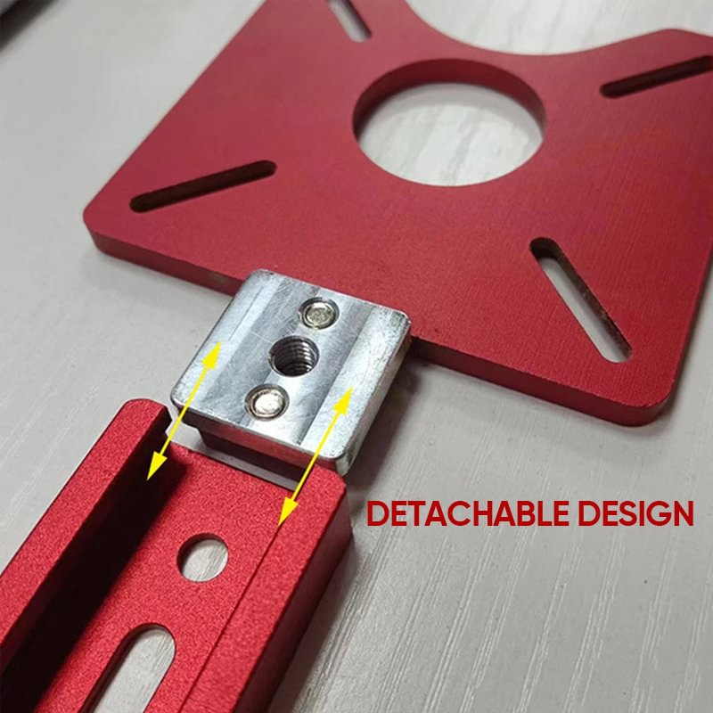 3-in-1 miesten reititinjyrsintä-uraistustuki, alumiiniseos, tehokas, tarkka ja monipuolinen puuntyöstötyökalu.