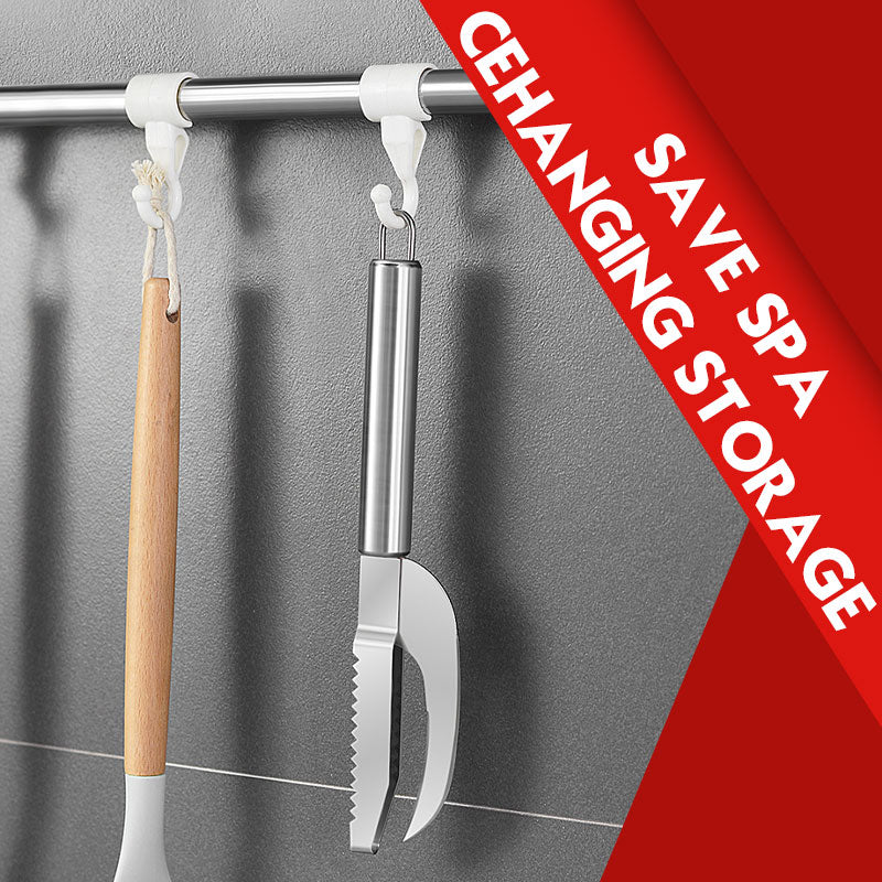 "3-in-1 ruostumaton teräs kalanleukaveitsi, terävä terä, monikäyttöinen muotoilu, poistaa suomut, avaa vatsan."