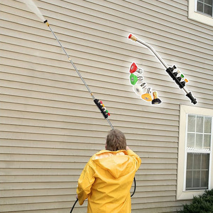 4000 PSI korkeapainepesuritikkaiden puhdistussarja, messinki ja teräs, jatkovarret ja monipuoliset suutinkärjet, helposti ase