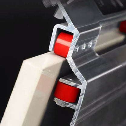 "45 asteen alumiiniseos reunaleikkuri, tarkka ja vakaa työkalu laatoille, kaksoisakselin suunnittelu, ei pölyä"