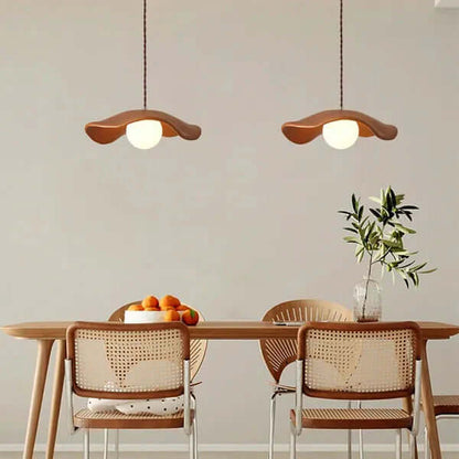 Lampe Suspendue Créative De Salle À Manger Wabi Sabi À Feuilles De Lotus