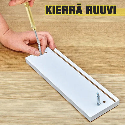 "6-in-1 monitoiminen kuparivasara, kultainen viimeistely, kompakti työkalun kuva, täydellinen käsityöläisille."