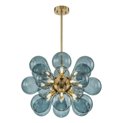 Cluster Blue Glass Bubble - Lustre À Bulles