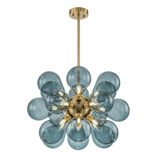 Cluster Blue Glass Bubble - Lustre À Bulles
