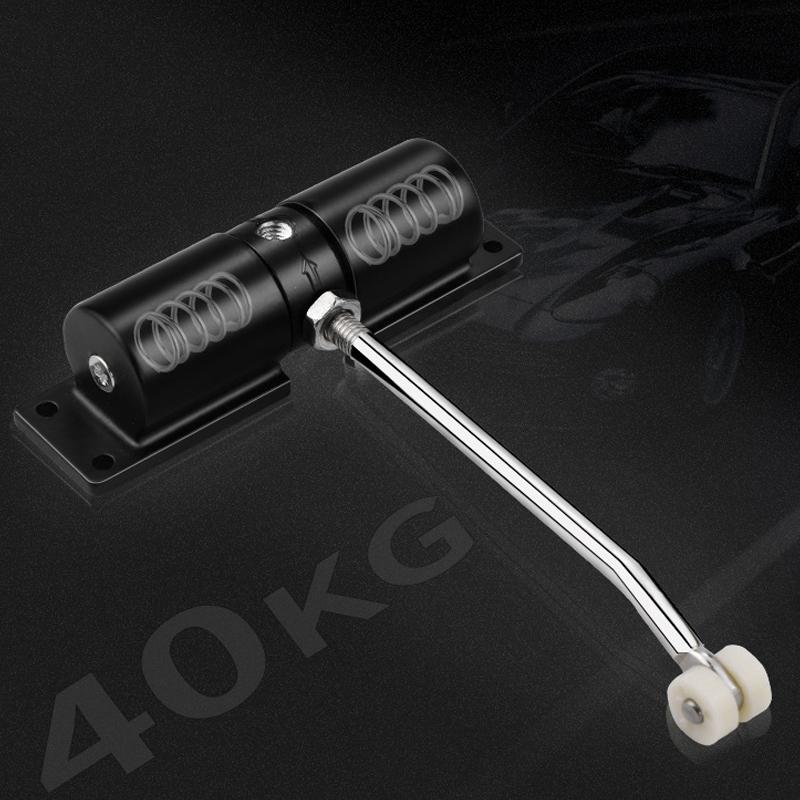 Automaattinen jousisuljin kodin oville, valkoinen tai musta, tyylikäs ruostumaton teräs, hiljainen toiminta.