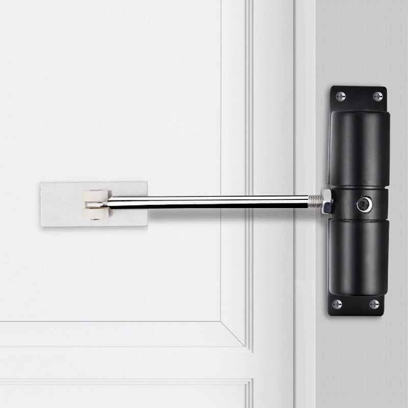 Automaattinen jousisuljin kodin oville, valkoinen tai musta, tyylikäs ruostumaton teräs, hiljainen toiminta.