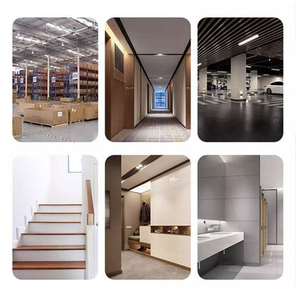 "Energiataloudellinen E27 liiketunnistinvalokanta, valkoinen runko, joka parantaa kotisi valaistusta ja säästää energiaa."