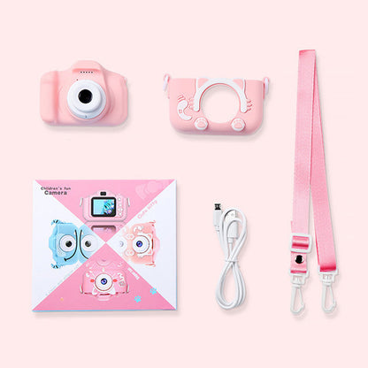 Lasten digitaalikamera kaksivärinen, etu- ja takakameroilla, 2000W HD, IPS-näyttö, vapaudu luovaan seikkailuun.