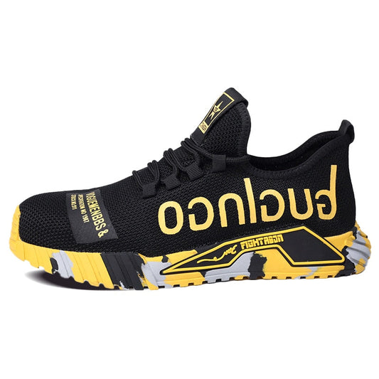 Läpimurtosuojatut unisex turvakenkä lenkkarit, hengittävä verkkopäällinen, anti-slip-kumipohja työ- ja ulkokäyttöön.