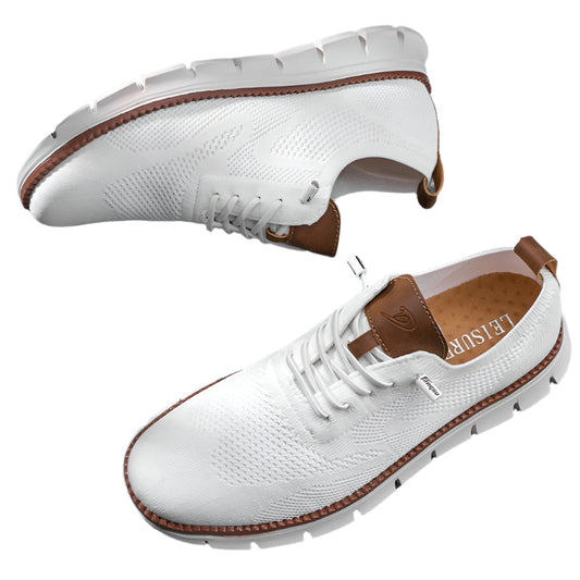 "Miesten Flyknit Tenniskengät, hengittävä ja kevyt muotoilu, sivukuva, moderni ja minimalistinen ulkoasu"