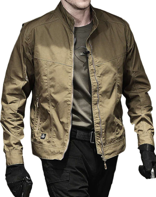 "Miesten moderni kesätakki, khaki tai vihreä, kevyt ja tyylikäs, ajaton design, vedenpitävä, hengittävä ja mukava."