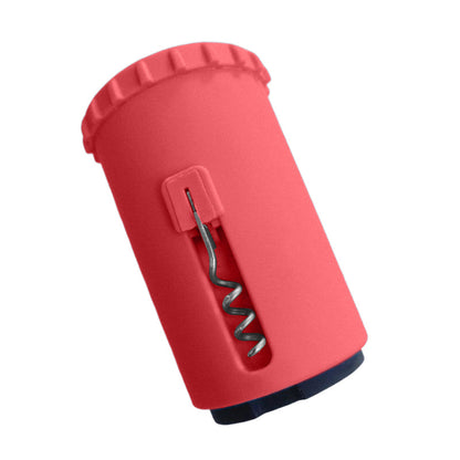 "Monikäyttöinen 3-in-1 pullonavaaja ruostumattomasta teräksestä, kompakti ja tyylikäs, eri värivaihtoehdot."