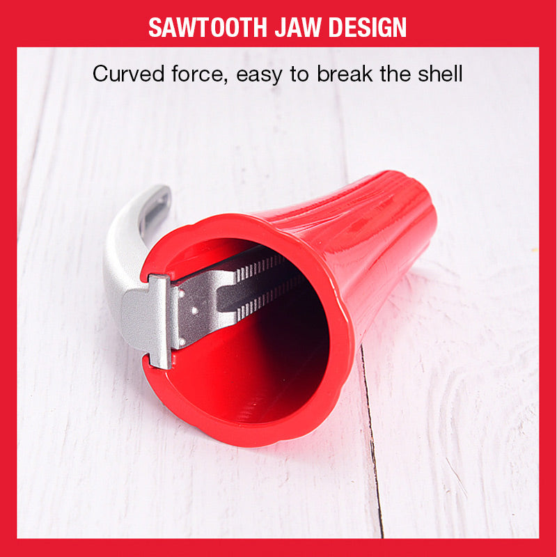 Monikäyttöinen alumiininen pähkinänkuorimalaite, ergonominen muotoilu, helppokäyttöinen keittiöväline, sopii eri pähkinöille.