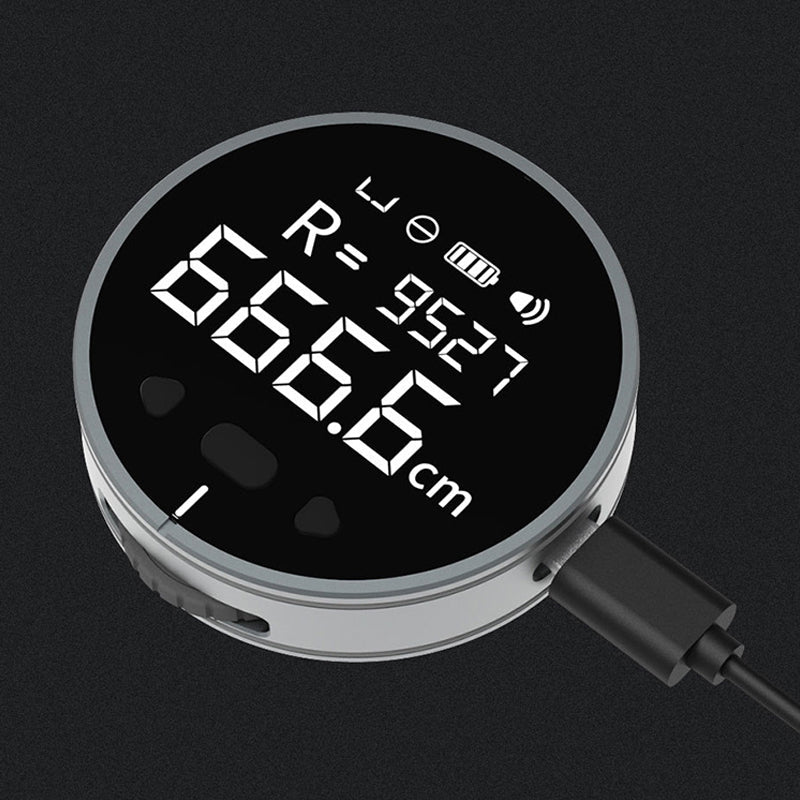 "Monikäyttöinen elektroninen mittaviivain miehille, metalli- ja silikonirakenne, kompakti ja ergonominen, teknologia & gadget