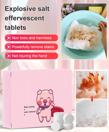 Monikäyttöiset bioentsyymipuhdistustabletit keittiöön ja kylpyhuoneeseen, luonnolliset ainesosat, ympäristöystävällinen.