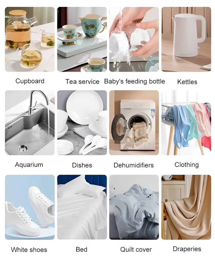 Monikäyttöiset bioentsyymipuhdistustabletit keittiöön ja kylpyhuoneeseen, luonnolliset ainesosat, ympäristöystävällinen.