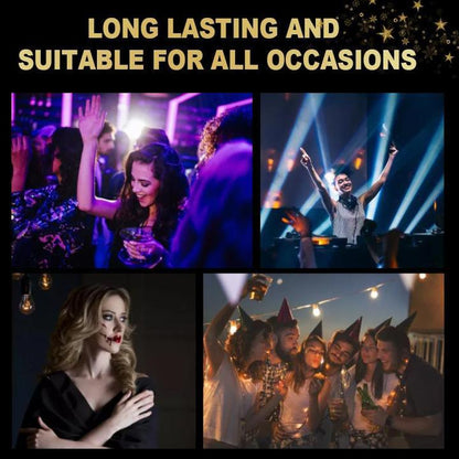 "Moniväriset eyeliner- ja ripsitarrat aseteltuina kauniisti. Näyttävät, uudelleen käytettävät, vedenkestävät ja unisex."