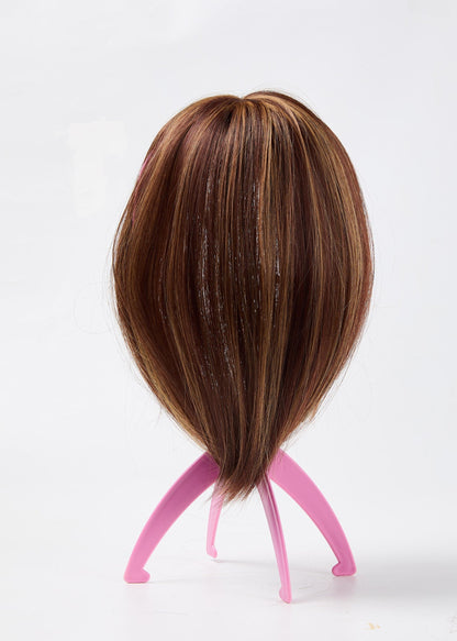 "Naisten luonnolliset hiuspeitteet, korkealaatuinen lämpökuitu, saumattomasti sulautuva, realistinen hiusratkaisu."