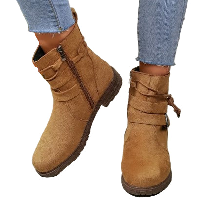 "Naisten mustat nahkaiset nilkkurit elegantilla, modernilla muotoilulla; ylellinen ja mukautuva istuvuus, ajaton tyyli."