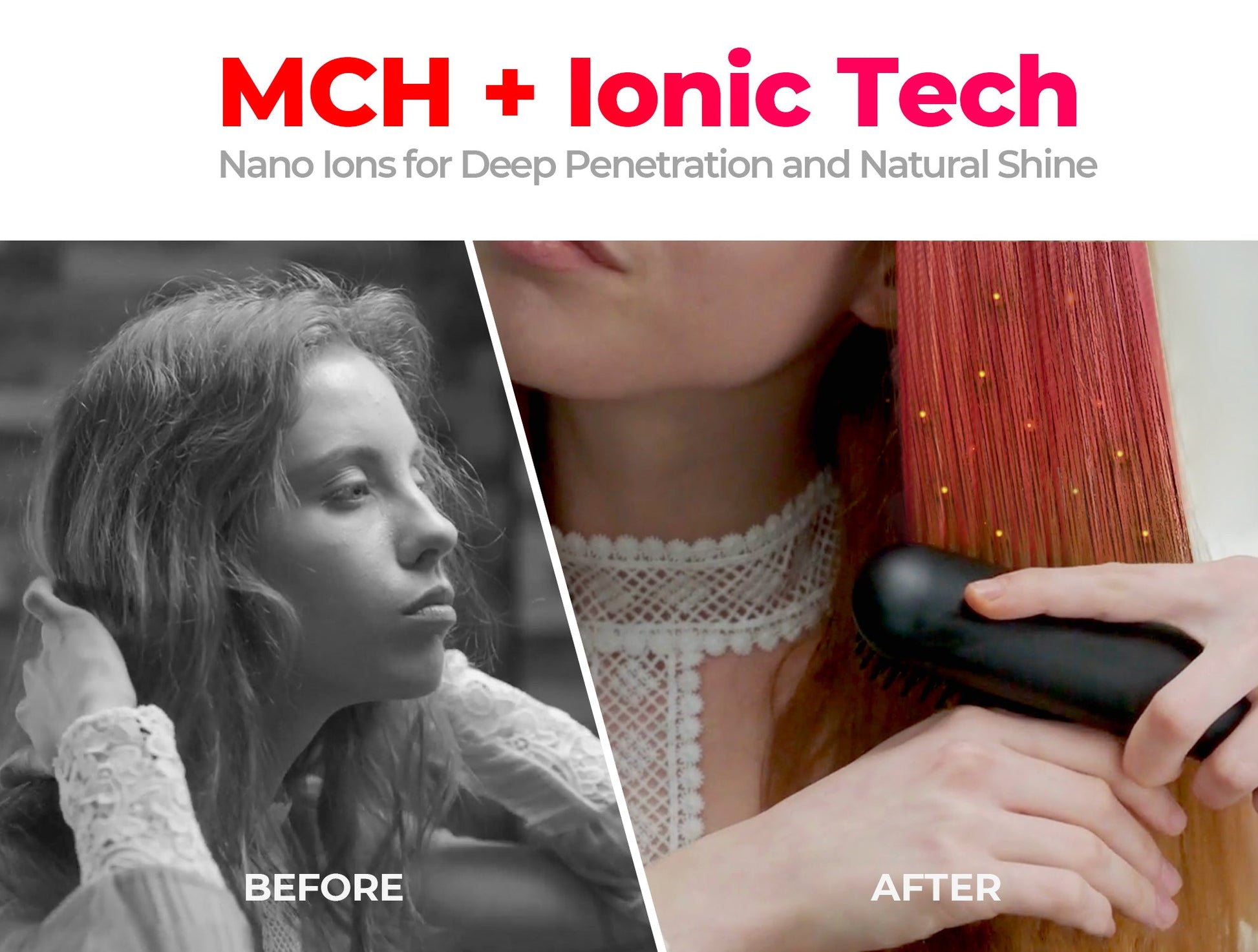 "Naisten violetti hiusten suoristusrauta kampa, sileät harjakset, 3D-muotoilu, tehokas hiustenmuotoilu kaikille hiustyypeille