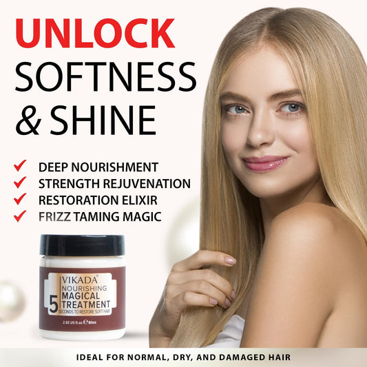 "Pehmennä ja kiillota vaurioituneet hiukset tämän kevyen ja luonnollisen korjausvoiteen avulla."