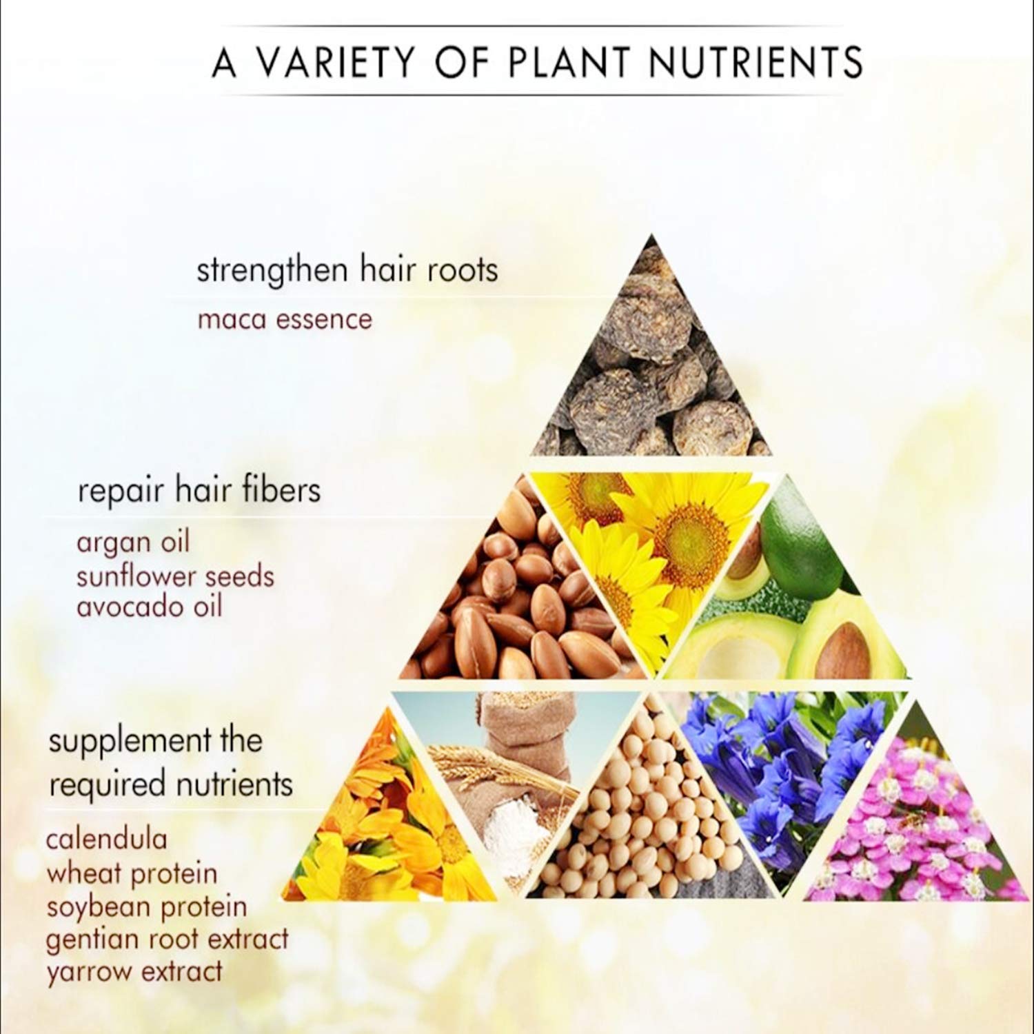 "Pehmennä ja kiillota vaurioituneet hiukset tämän kevyen ja luonnollisen korjausvoiteen avulla."