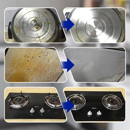 "Ruostumaton teräspasta 300g, puhdistussieni, kirkkaanvalkoinen purkki, kodin pintojen kiillotukseen, naarmuttamatta."