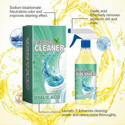 "Tehokas vessan raikastaja 100 ml, sininen neste pullossa, poistaa kalkkikertymät tehokkaasti ja jättää raikkaan tuoksun."