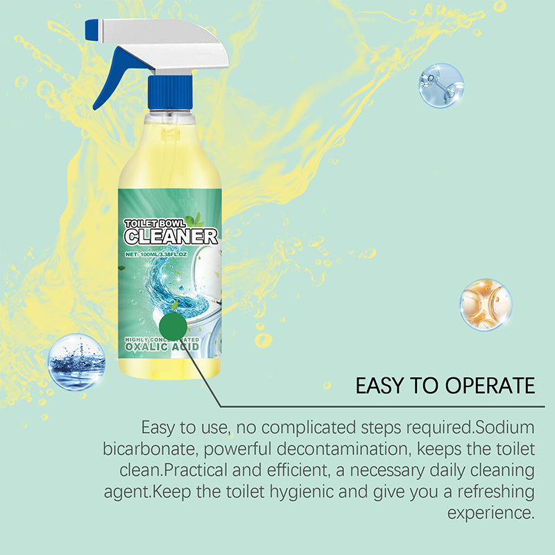 "Tehokas vessan raikastaja 100 ml, sininen neste pullossa, poistaa kalkkikertymät tehokkaasti ja jättää raikkaan tuoksun."