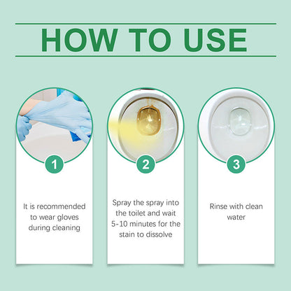 "Tehokas vessan raikastaja 100 ml, sininen neste pullossa, poistaa kalkkikertymät tehokkaasti ja jättää raikkaan tuoksun."