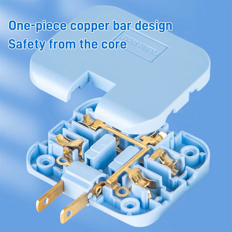 "Tilaa säästävä taittuva pistorasia, 180° kääntyvä, monipuoliset värivaihtoehdot, moderniin sisustukseen sopiva."
