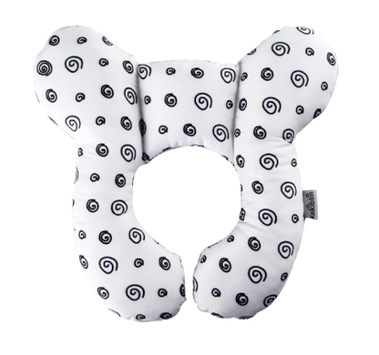 "Vauvan ergonominen tukityyny pehmeällä materiaalilla ja söpöillä kuoseilla elefantti, kettu ja yksisarvinen."