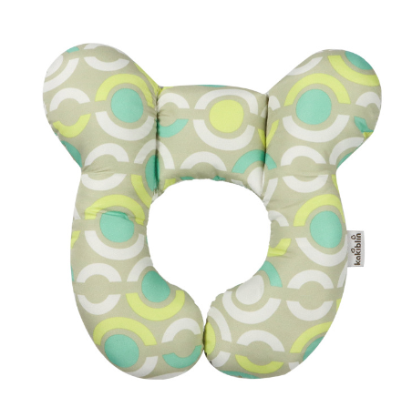 "Vauvan ergonominen tukityyny pehmeällä materiaalilla ja söpöillä kuoseilla elefantti, kettu ja yksisarvinen."