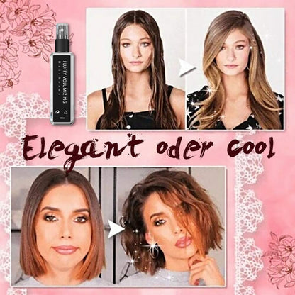 "Volyymisuihke kauniissa pullossa, lisää volumaa ja tekstuuria hiuksille, sopii kaikille hiustyypeille"