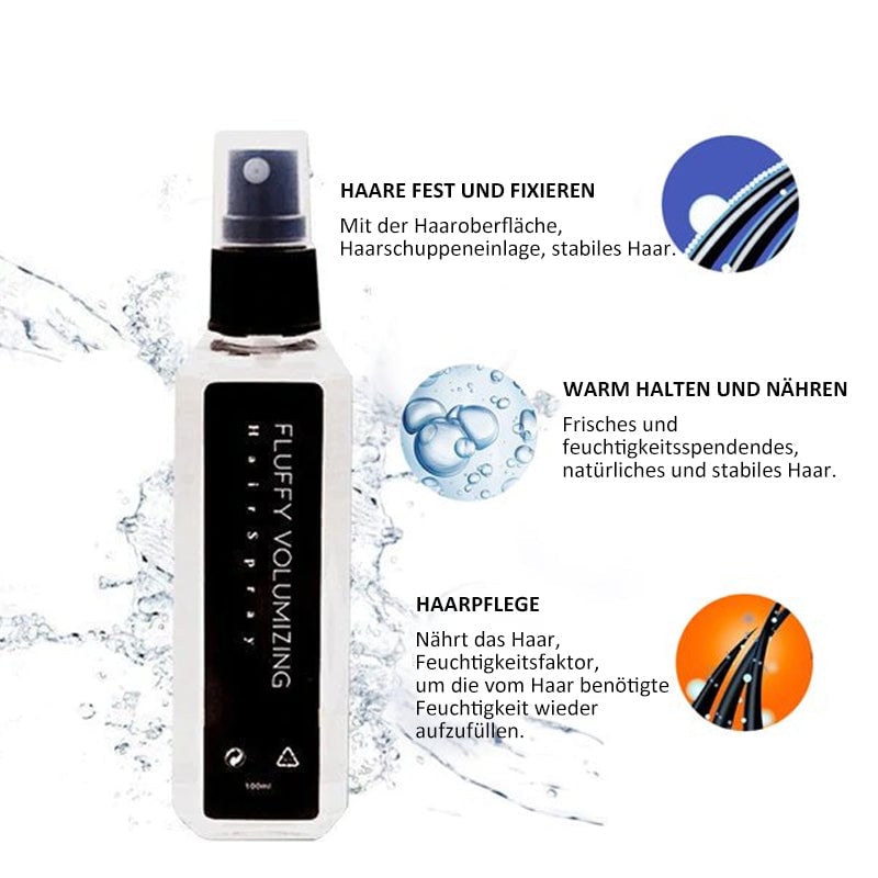 "Volyymisuihke kauniissa pullossa, lisää volumaa ja tekstuuria hiuksille, sopii kaikille hiustyypeille"