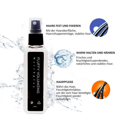 "Volyymisuihke kauniissa pullossa, lisää volumaa ja tekstuuria hiuksille, sopii kaikille hiustyypeille"