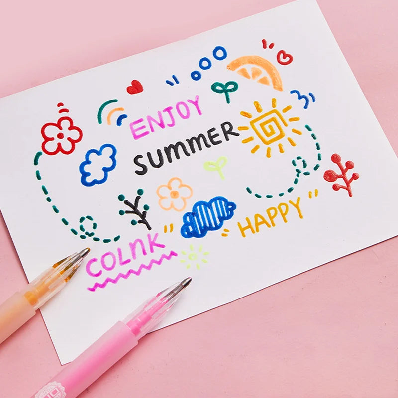 "Värikkäät 3D geelitussit lapsille, ergonominen muotoilu, luo elävä kokemusta muistiinpanoihin ja projekteihin."