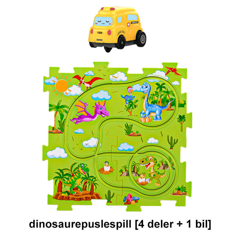 "Värikäs lasten DIY kaupunkikilparatapeli, monipuoliset palat, sähköautot, kehittää ongelmanratkaisua ja luovuutta."